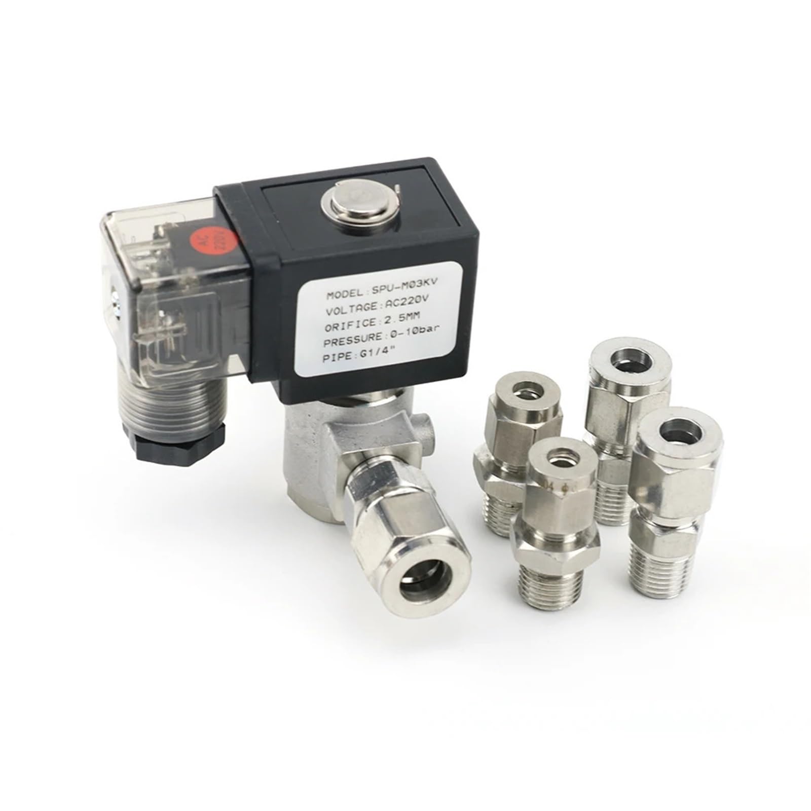 Électrovanne normalement ouverte G1/4 en inox 304 stoppez les pannes de corrosion DN8