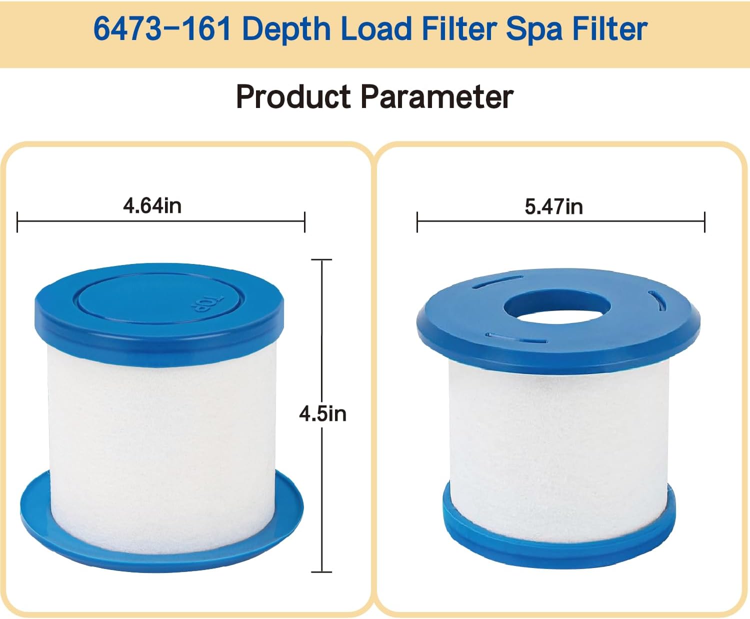 6473-161 ProClarity Depth Load Filter Replacement for Jacuzzi J-415 J-495 J-480 J-470 J-465 J-460 J-425 Hot Tubs & Spas Compatible with Jacuzzi Proclarity Depth 2012+ J-400 & J-300 Series