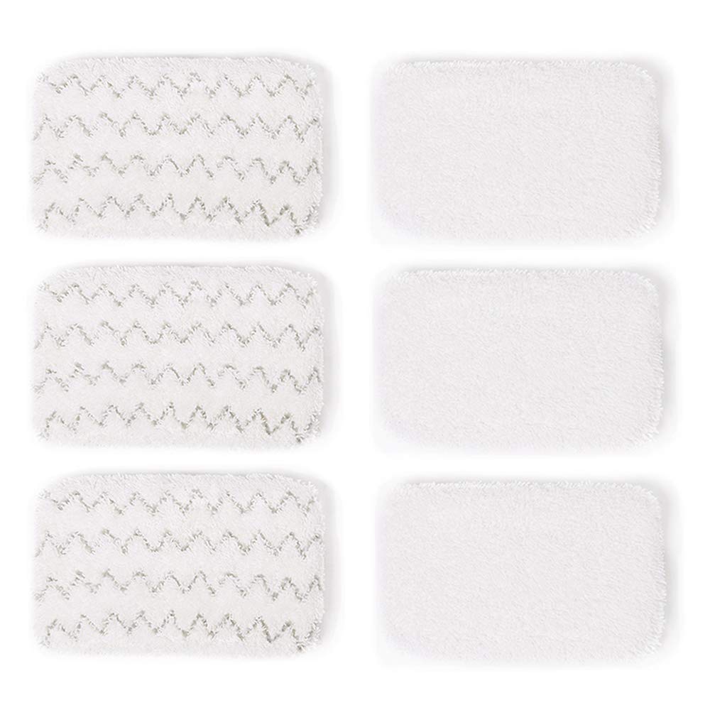 Bonus Life Steam Mop Pads for Bissell 1252 1606670 1543 1652 1132M 1530 11326 Symphony and Steam Vacuum Cleaner Series Replacement 6 Pack