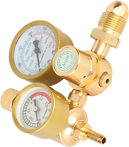 Miniatura 9 de Medidor de soldadura, regulador de gas del soldador de la sola lectura 0-3500 PSI para Agron