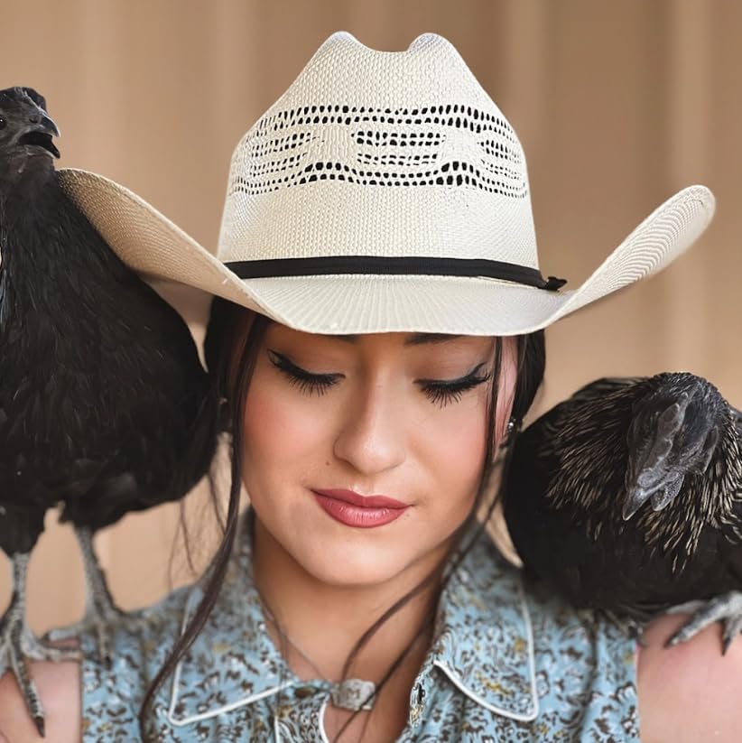 American Hat Makers Straw Cowboy Hat | Handcrafted, Lightweight & Breathable | Premium Western Style for Men & Women - Image 3