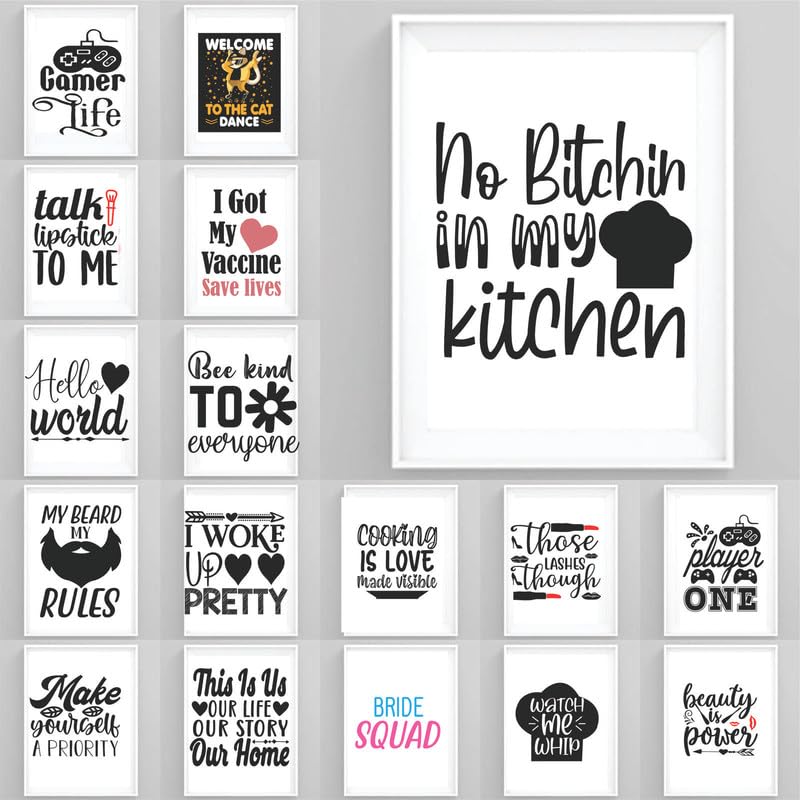 Poster A2 Toile Zodiac 6 de Qualité Supérieure avec Phrases Courtes Célèbres