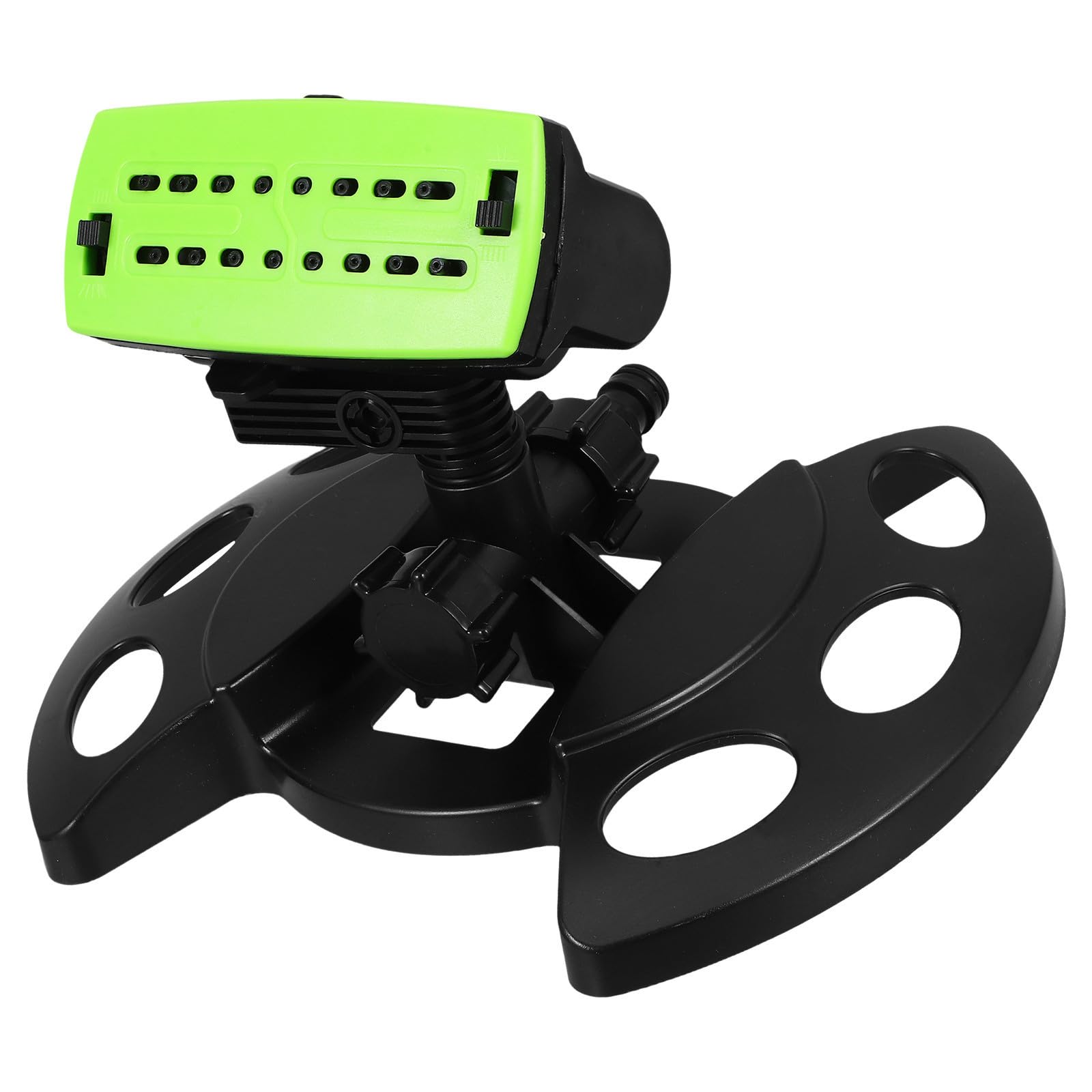 Arroseur Rotatif Automatique pour Pelouse et Terrain Agricole Noir Abs