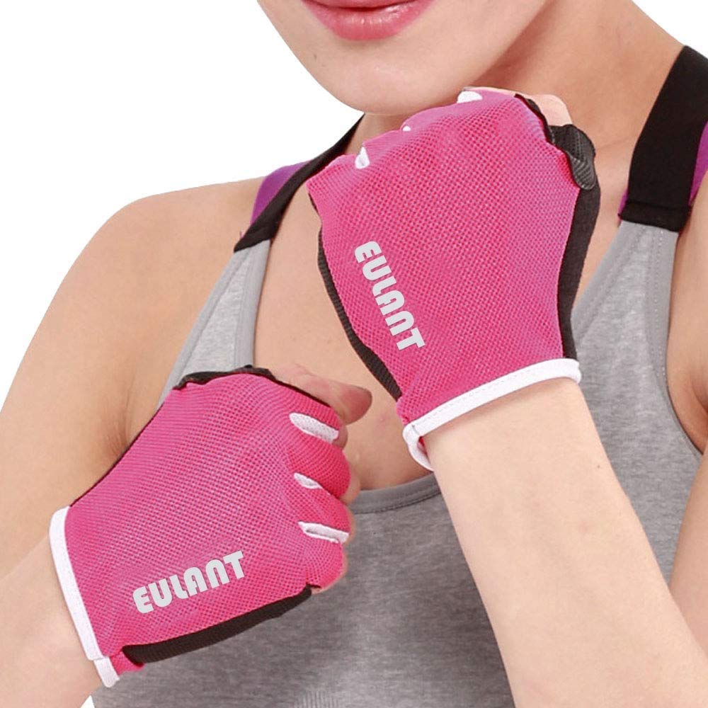 ONTYZZ Guanti Senza Dita Gli Sport Uomini Guanti da Ciclismo Donne Guanti da Allenamento per Bodybuilding Palestra Fitness Guanti MTB Mezzo Dito