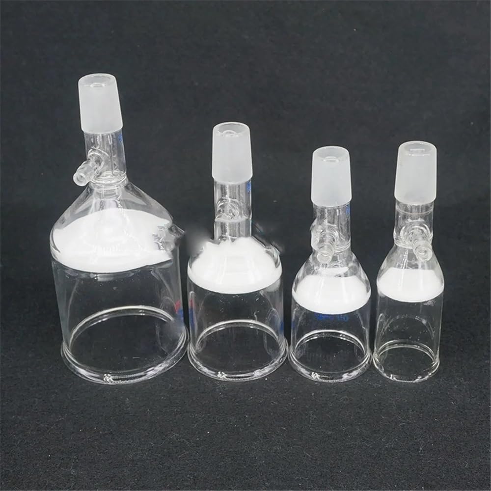 Laborausstattung und -bedarf 75 ml, 100, 150, Verbindung 24/29, Trichtersand G1, G2, G3, G4, G5, grob, 2–70 Mikron, Laborglas