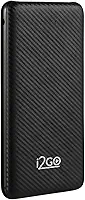 I2GO, Carregador Portátil (Power Bank) 10000mAh, 2 Saídas USB + 1 Saída/Entrada USB-C, Preto, i2GO Plus