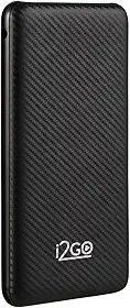 I2GO, Carregador Portátil (Power Bank) 10000mAh, 2 Saídas USB + 1 Saída/Entrada USB-C, Preto, i2GO Plus