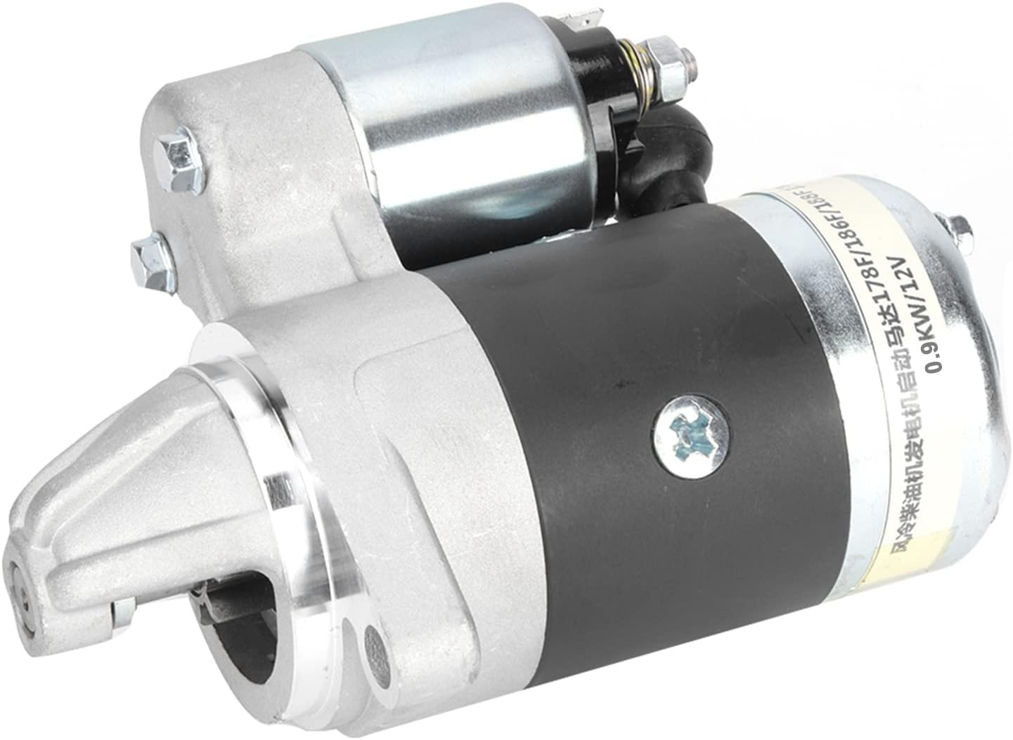 12V Engine Starter, 8 Teeth CW Rotate Starting Motor Fit for Air-Cooled Engine Generator 178F 186F 188F