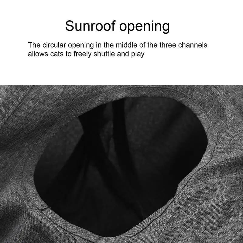 Tunnel Pliable pour Animaux De Compagnie pour Chats D'intérieur Jouets Interactifs Chaton Résistant Aux Rayures Cachette Maison D'entraînement Tube De Jeu Baril De Forage