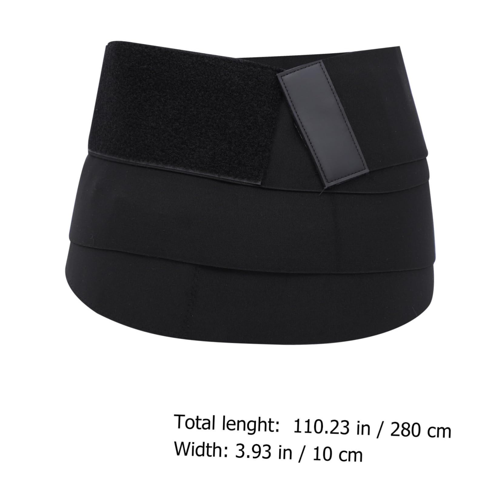 FRCOLOR 1Pc Breathable Fitness Belly Belt for Women Elastic Waistband for Yoga and Sports Comfortable and Quick Drying Waist Trainer for Workout and Fitness Training Black