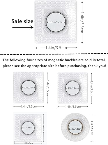 Miniatura 2 de 20 pares de broches súper magnéticos de costura ocultos, cierre de cartera de PVC oculto, broches magnéticos para ropa, bolsos, accesorios,