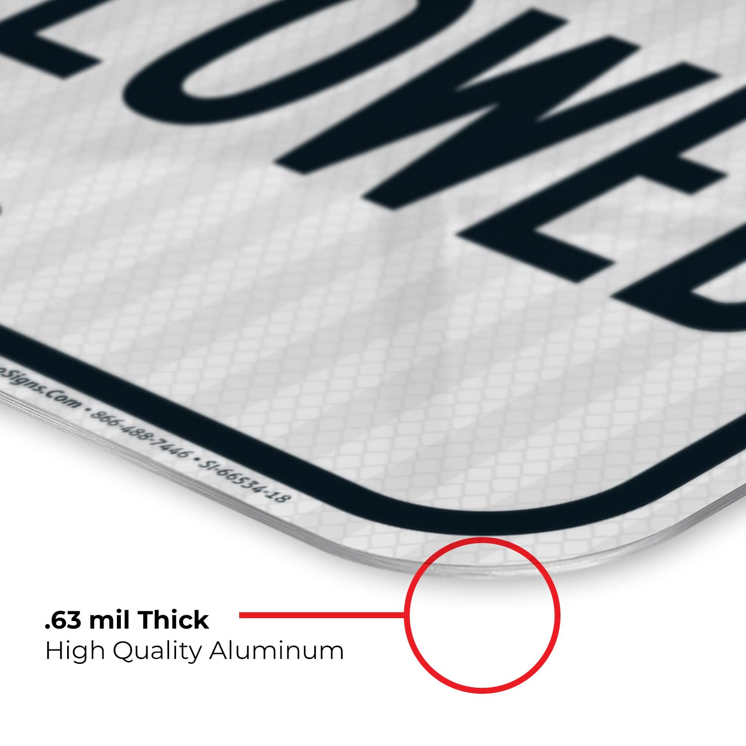 No Dogs Allowed Sign, (SI-66534) 12x18 Inches, 3M EGP Reflective .063 Aluminum, Fade Resistant