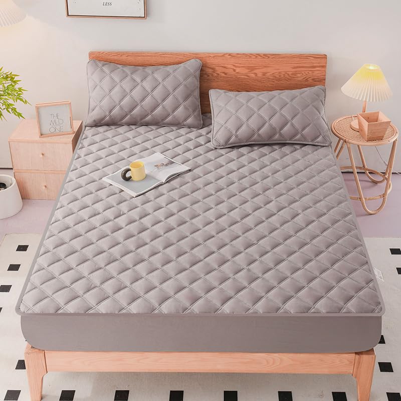 Amazon｜ベッドシーツ ン ダブル 79*87 インチ 3 ピース、マットレス 