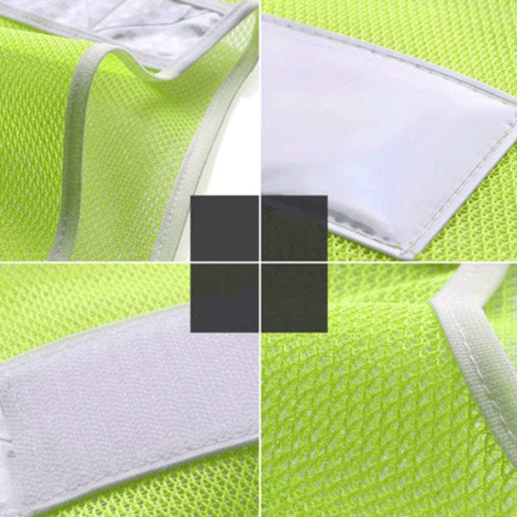 Gilet de sécurité Haute Vis, Gilet de sécurité réfléchissant ultra-haute visibilité réfléchissant avec bandes réfléchissantes argentées for la visibilité Gilet de chantier