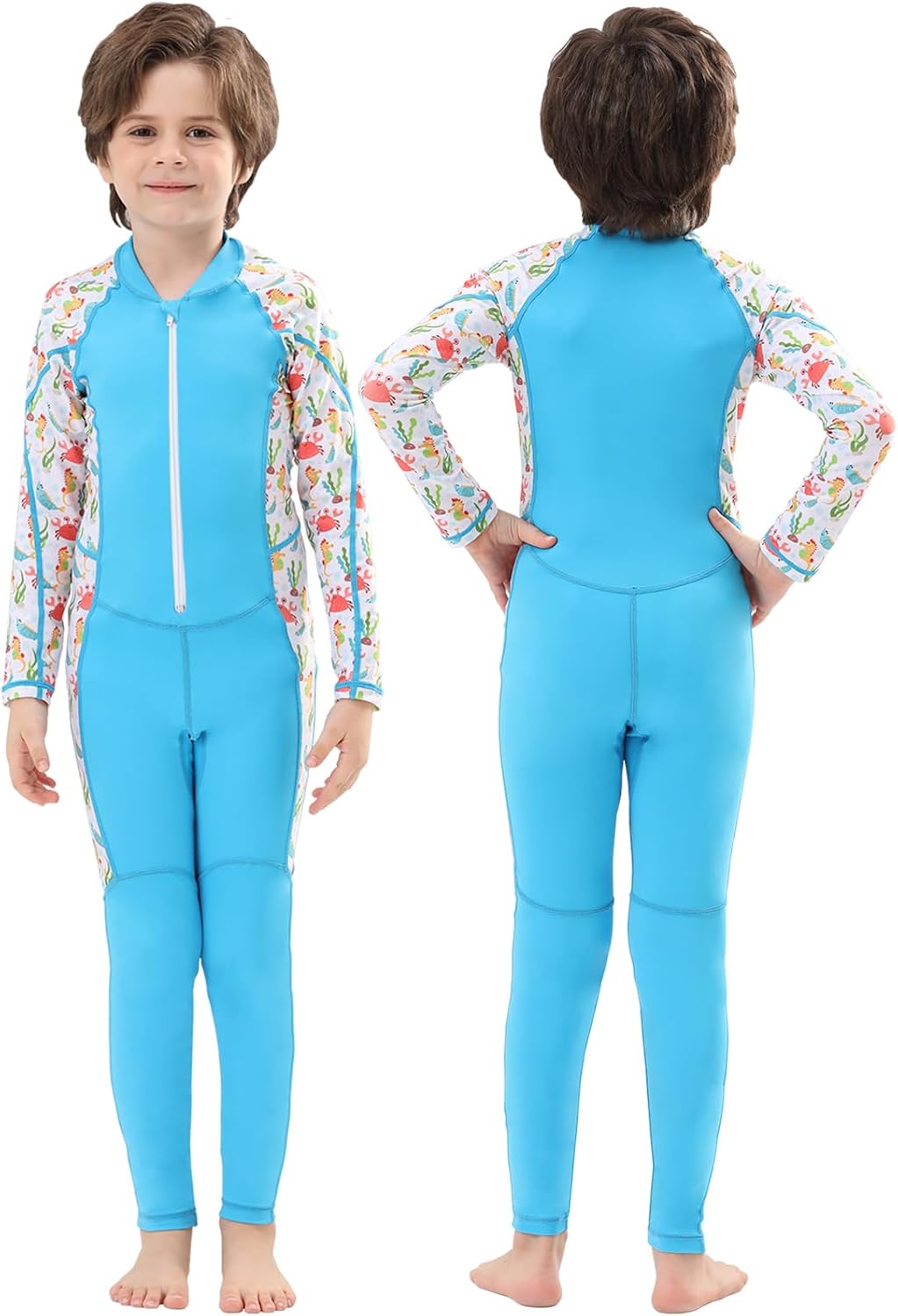 DEHAI Dive Skins Suit Full Body Swimsuit for Kids and Youth