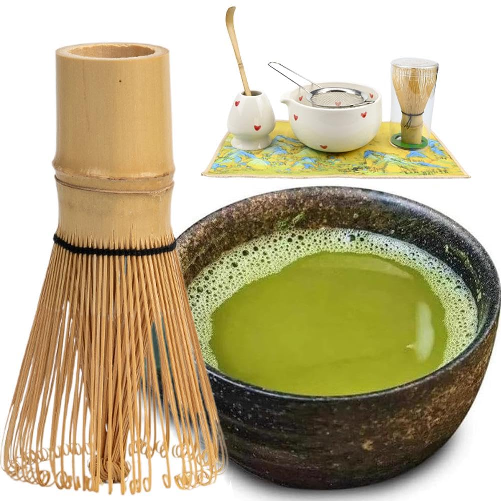 7-teiliges Matcha-Set In Rosa – Mit Schüssel, Schneebesen, Sieb & Geschenkbeutel – Perfekt Für Einsteiger Und Teeliebhaber