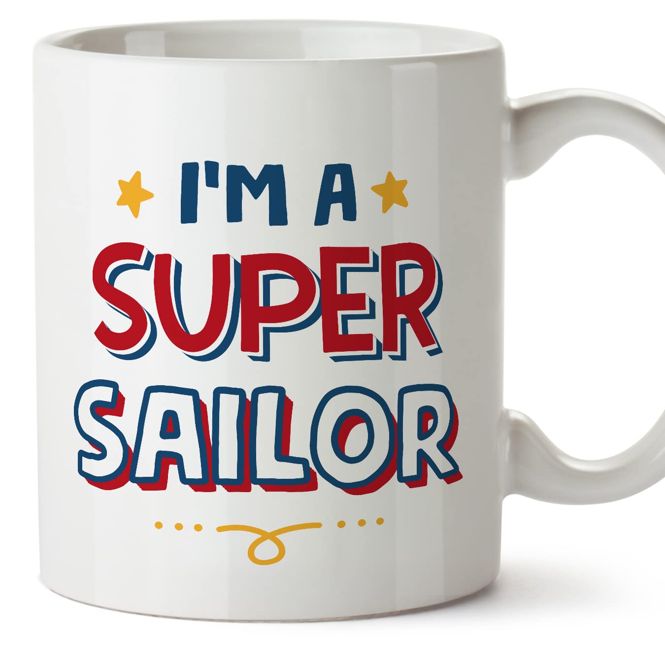 MUGFFINS Sailor Mug - in English - I'm Super - Funny Gift for Colleagues - Ceramic 11oz Mug โ image 1