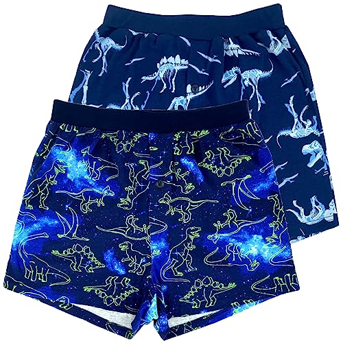 ROCK ATOLL Men’s Relaxed Fit Novelty Print Cotton Knit Jersey Button Fly Pajama PJ Shorts2