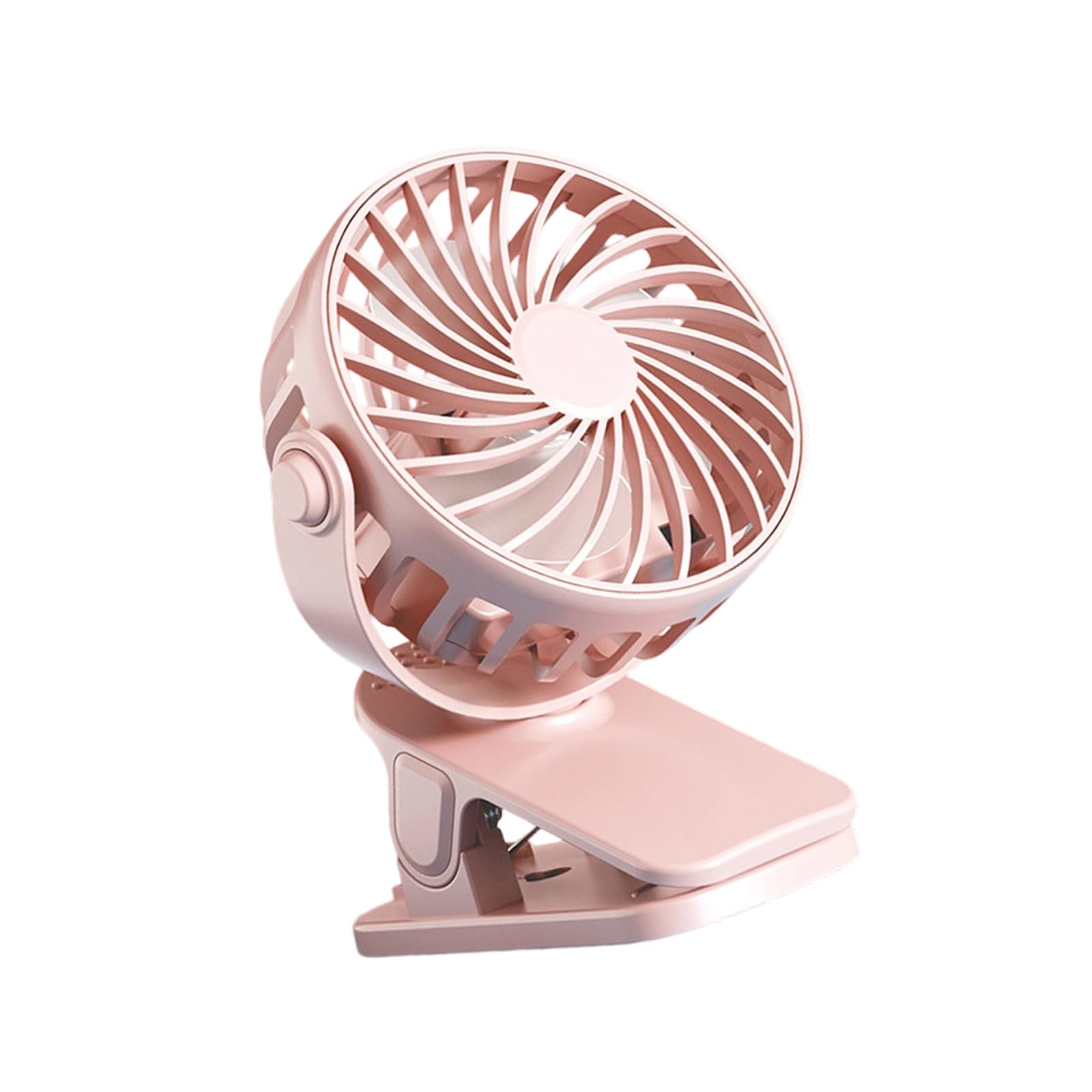 Uqezagpa USB Rechargeable Clip on Desk Fan with Night Light 3 Speed Quiet Operate Cooling Fan for Offices Bedroom Study Room Personally Cooling