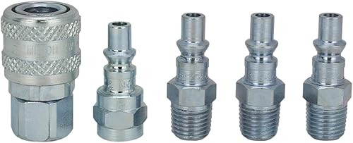 Miniatura 2 de Milton S-213 14 NPT A Style Acoplador y enchufe Kit  5 piezas