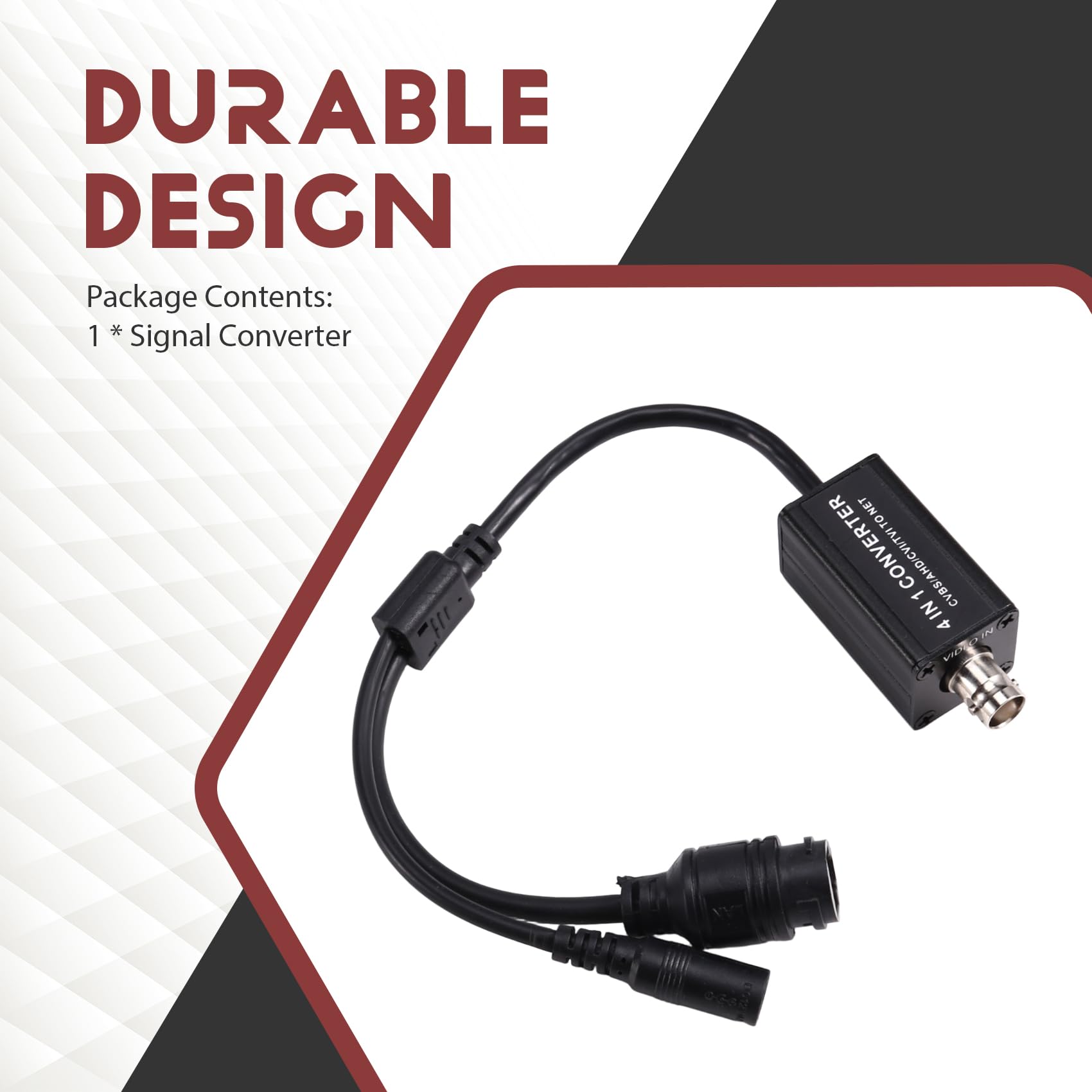 Encoder 265 720P/1080P AHD/TVI/CVI/CVBS Convertitore di Segnale 4-In-1 Ingresso BNC Uscita RJ45 Adattatore RTSP per Telecamere di Sicurezza CCTV