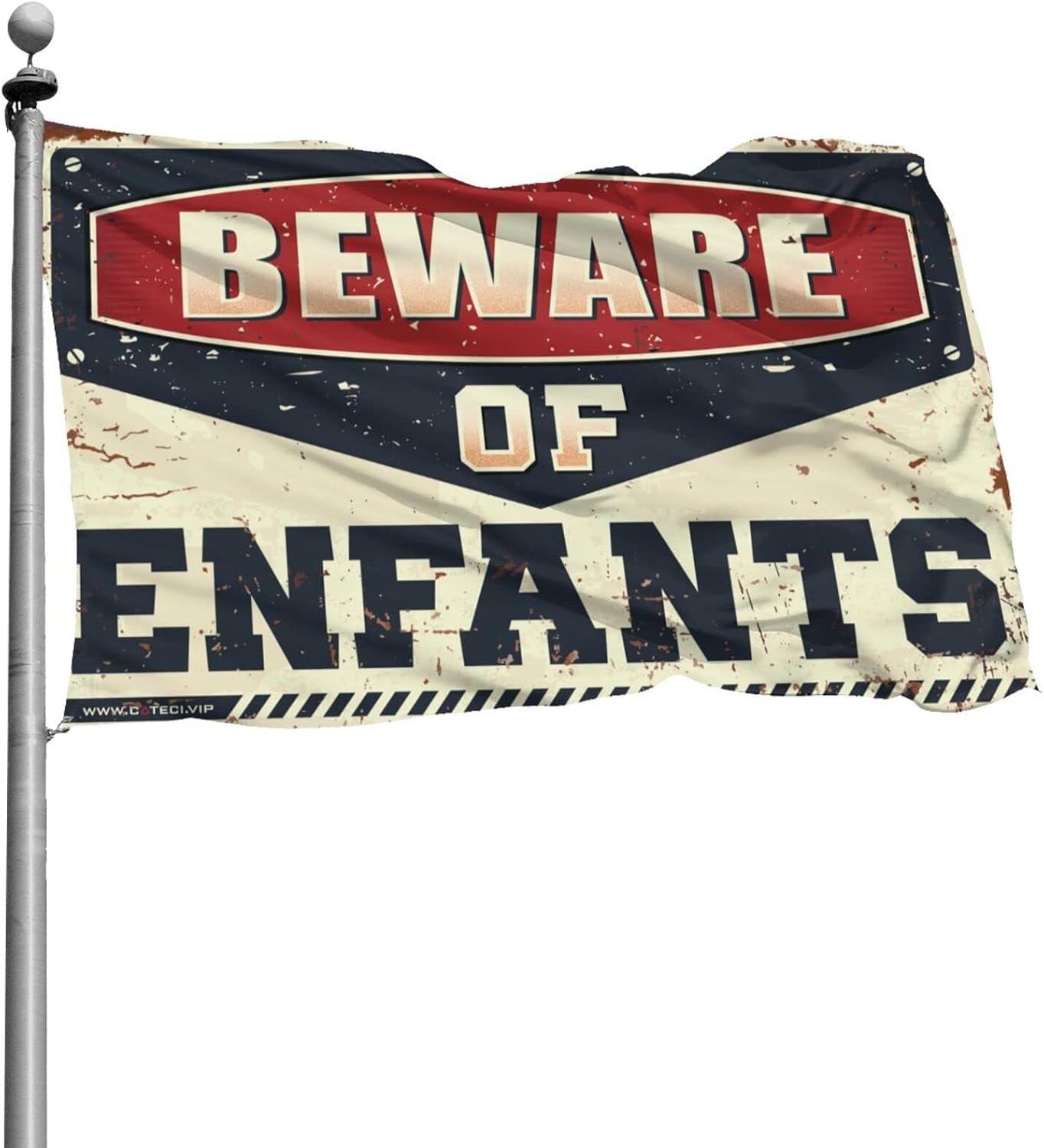 COTECI Small Flags Beware Of Enfants Flag Funny Stuff Flags For Room Girls (Size : 152X244CM)