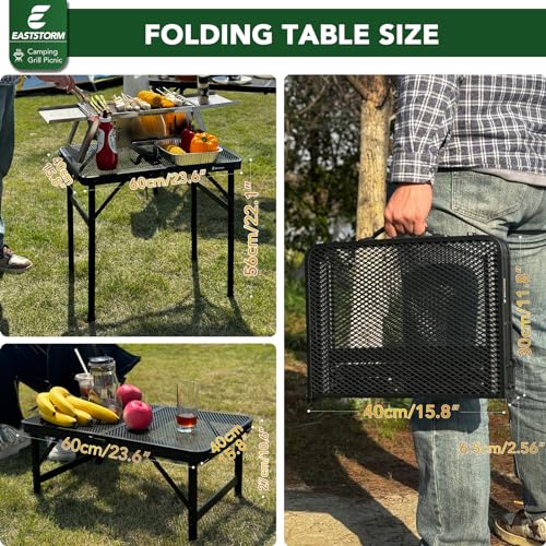 Small-Folding-Table-Easy-for-Storage-Compact-and-Portable-Picnic-Table-for-Grill-Outdoor-Camping-Garden-Patio-Dining-BBQ-Party-Market-2Ft-Small-Black