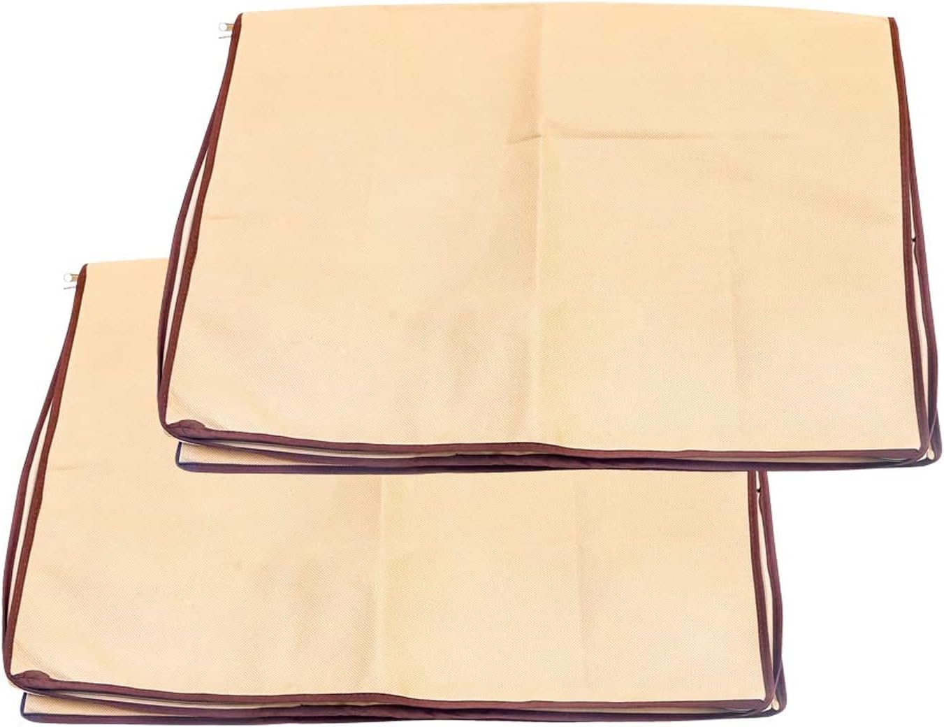 Underbed Storage Bag Storage Organizer Blanket Storage Bag for Wardrobe Blanket Cover with a large Transparent Window and Side Handles (pack of 4)