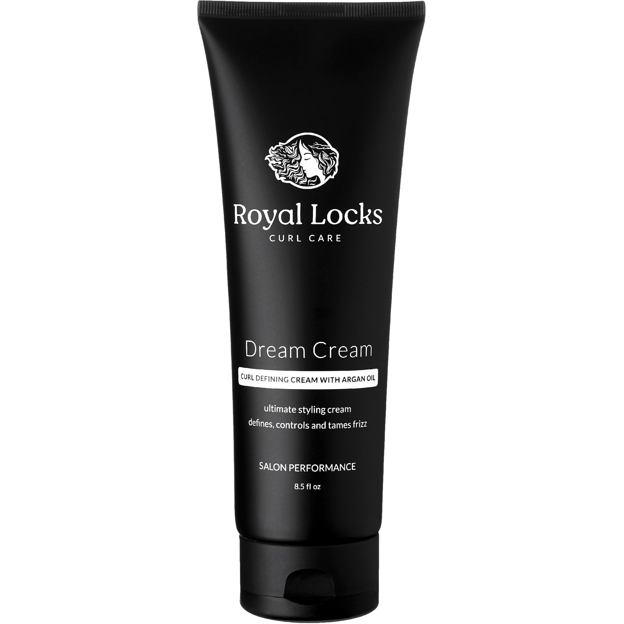 Royal Locks Dream Cream - Styling Cream for Curly Hair, Curl Defining Cream with Argan Oil, Provides Strong Hold & Frizz Control (8.5 fl oz)