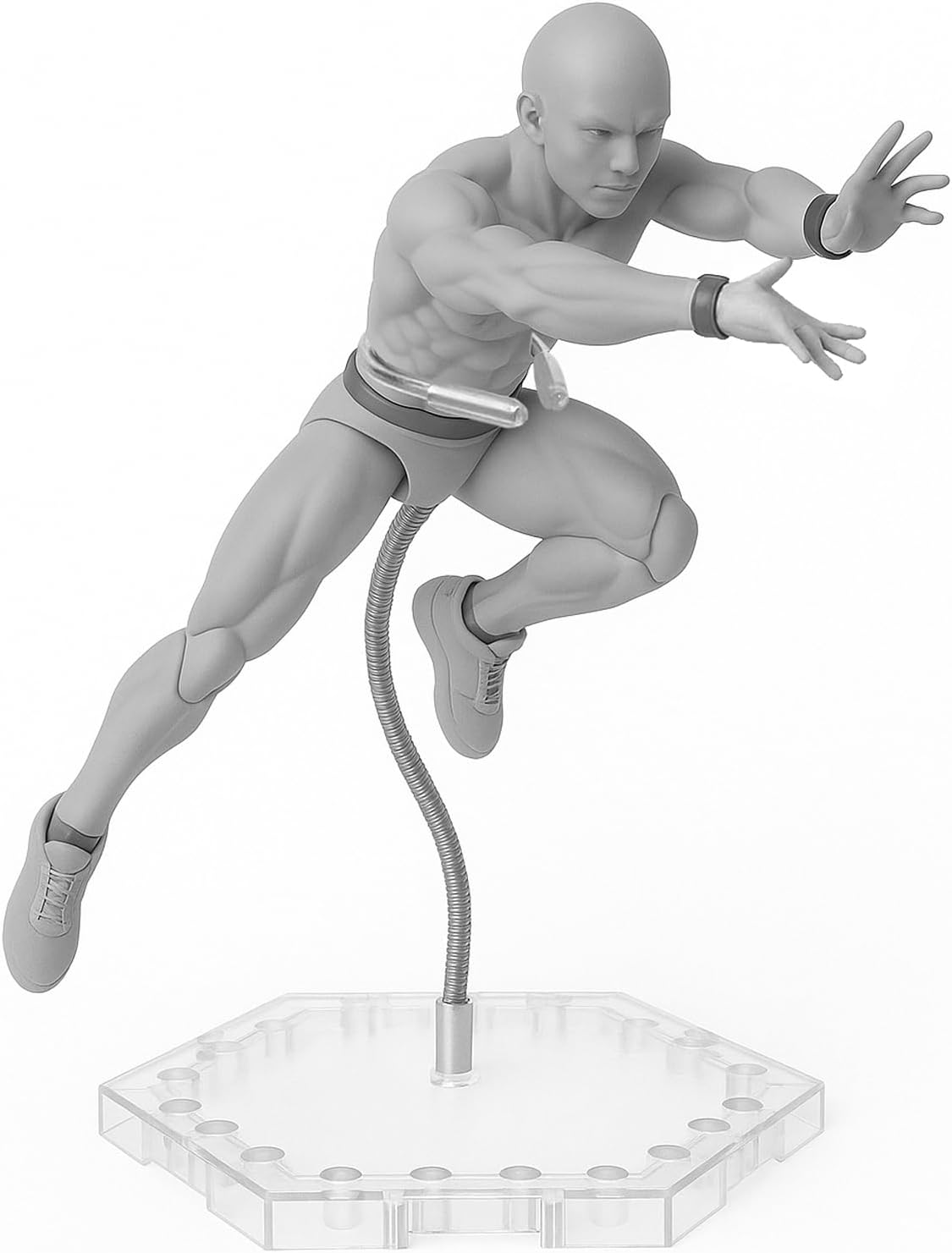 Action Figure Stand Set,Stand for Action Figures with 2 Bases, 4 Bendable Arms & 4 Adjustable Clips,Fits 6-Inch Figures Compatible with Gundam HG/RG/SD 1/144 Scale, Marvel Legends, S.H.Figuarts