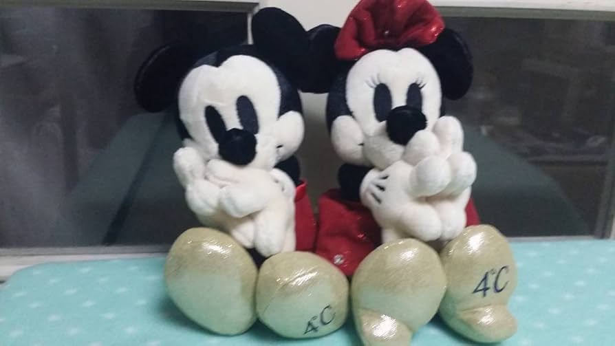 Amazon.co.jp: 4℃ ディズニー ミッキー ミニー ぬいぐるみ : おもちゃ