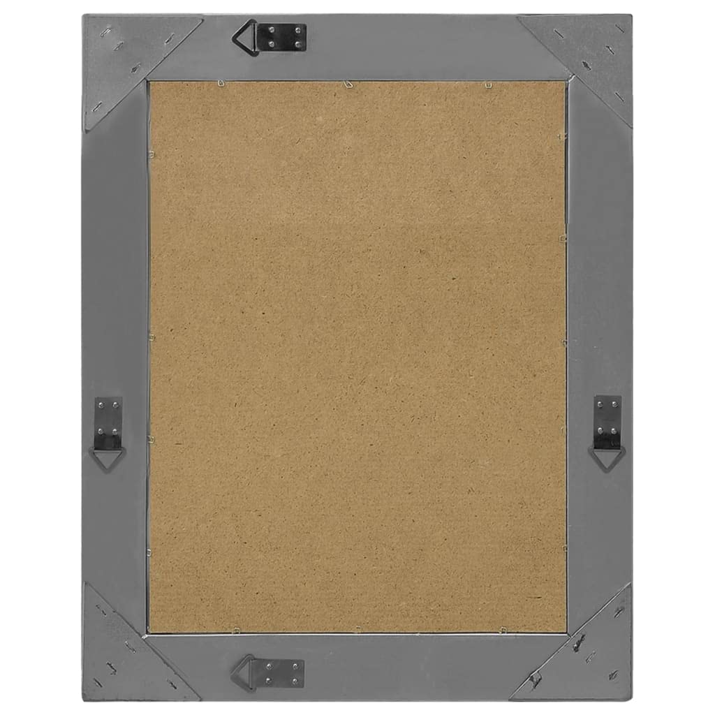 Lustro ścienne w stylu barokowym, czarne, z drewnianą ramą, 50 x 60 cm, prostokątne lustro dekoracyjne do salonu, sypialni, korytarza, lustro wiszące z hakami mocującymi do garderoby i