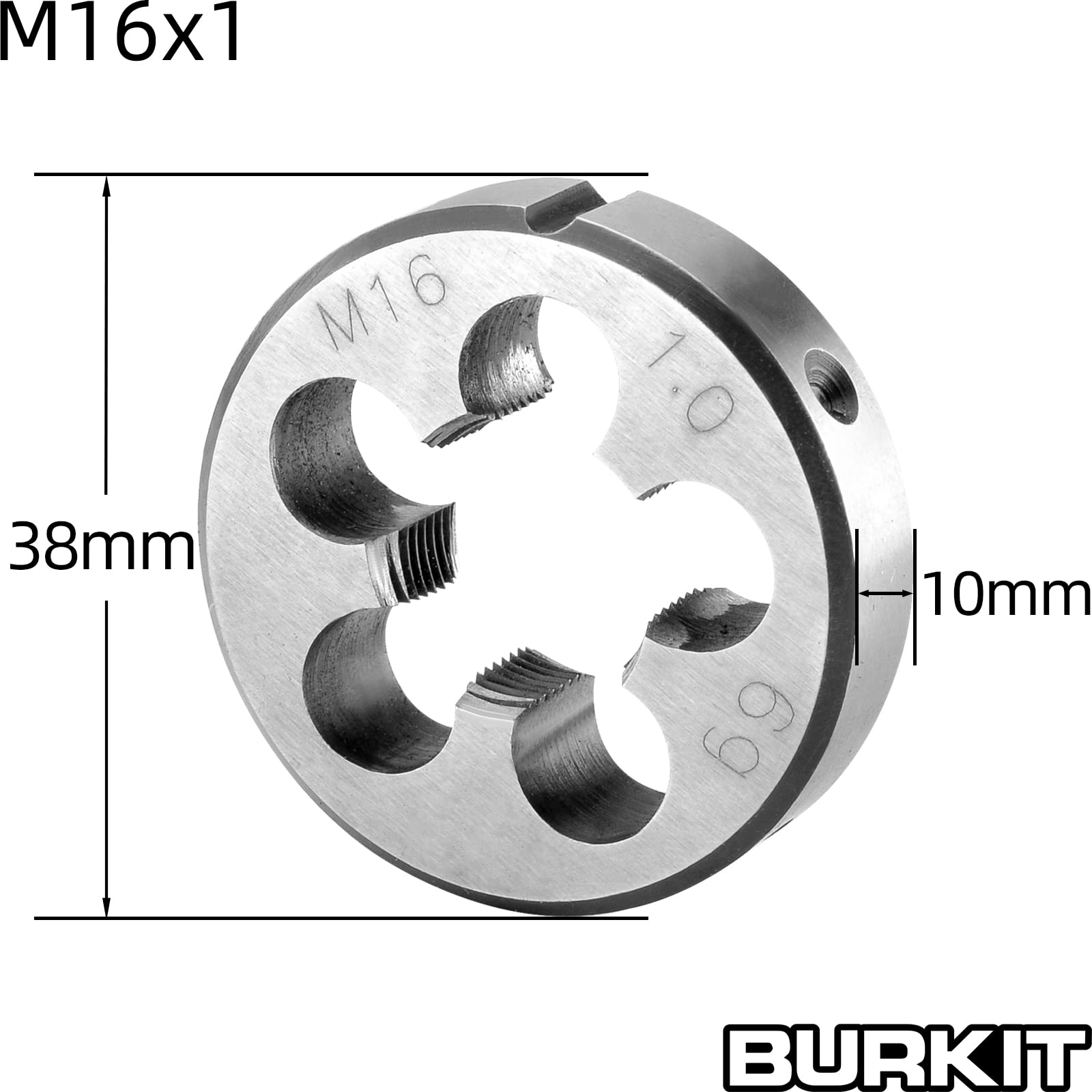 Burkit M16 X 1 Tap and Die Set Right Hand — Amazon image 3