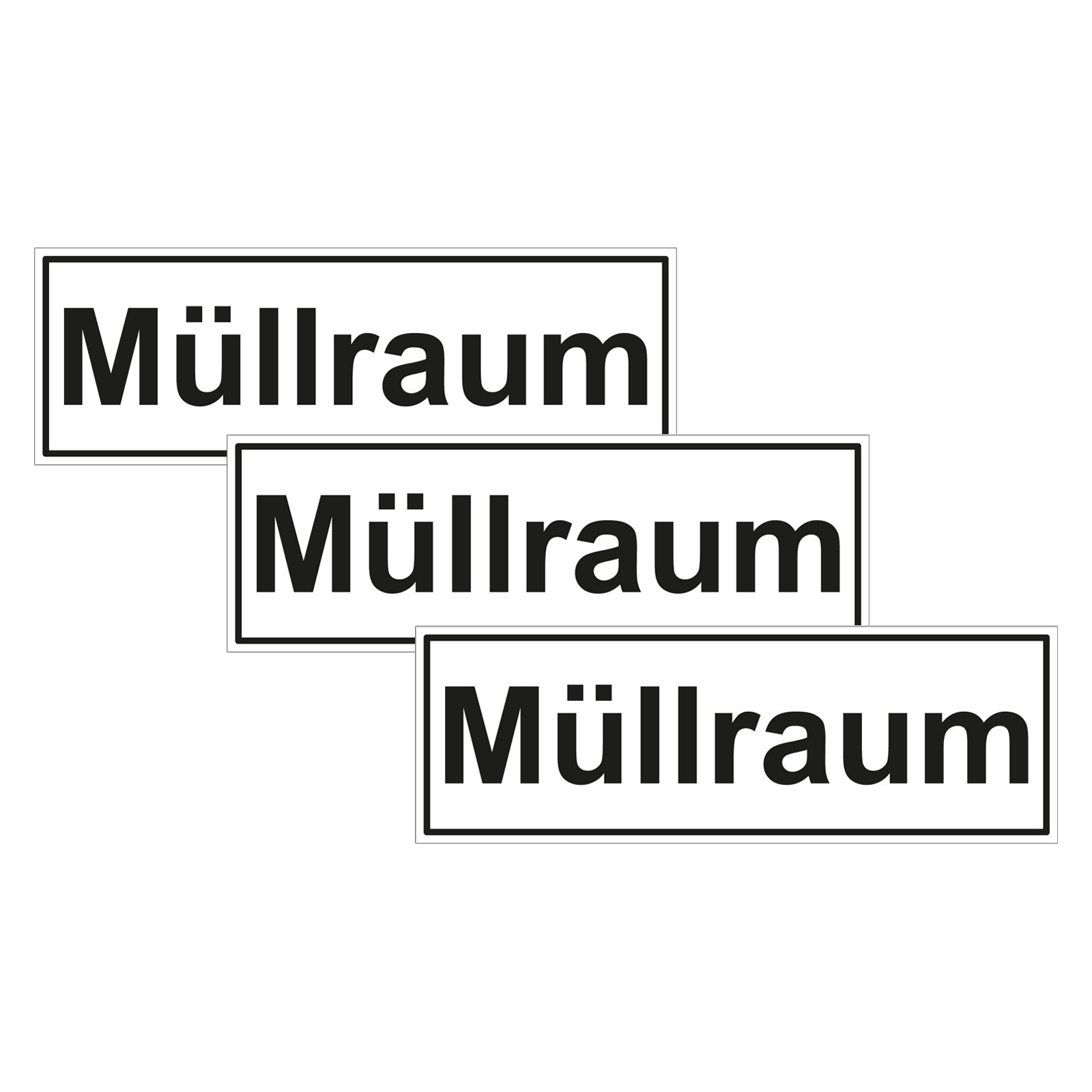 Hinweisschild 'Müllraum – Bitte Tür Geschlossen Halten' – 29,5x21 Cm, Wetterfest