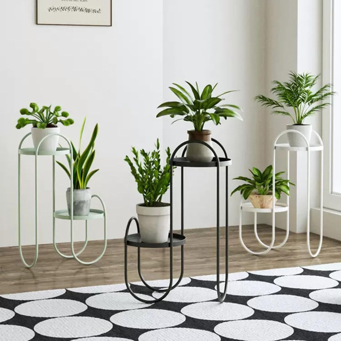 Amazon.co.jp: [GZGZ] 花台 玄関 飾り棚 フラワースタンド 室内