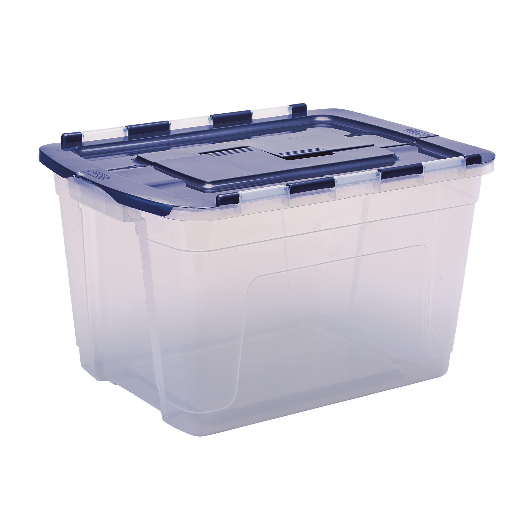 Bankers Box Plastic Tote Box 3-Pack: 55L Capacity, BPA-Free with Recycled Lids
