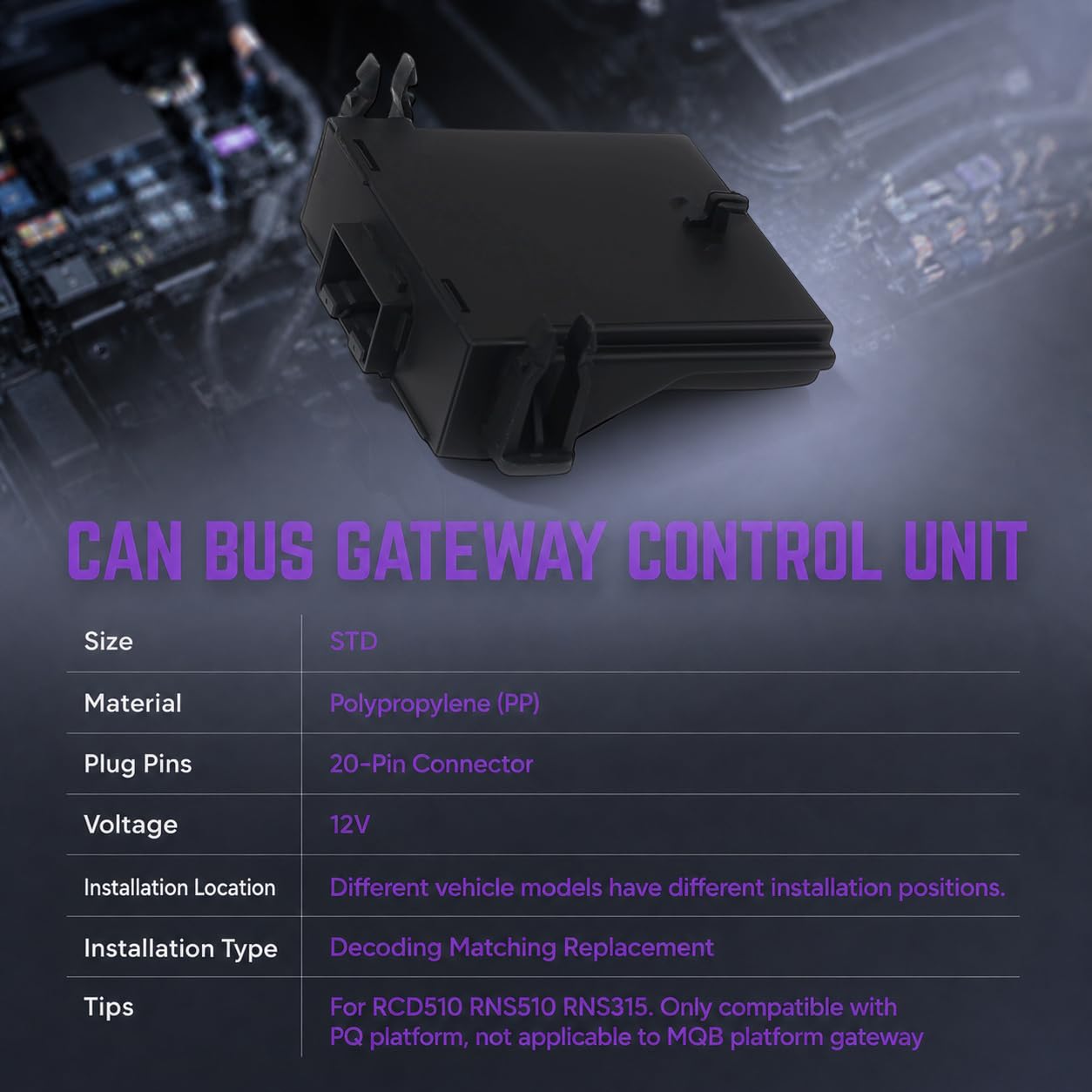 Amazon.com: Sprwinautummer 7N0907530BH Can Bus Gateway Control