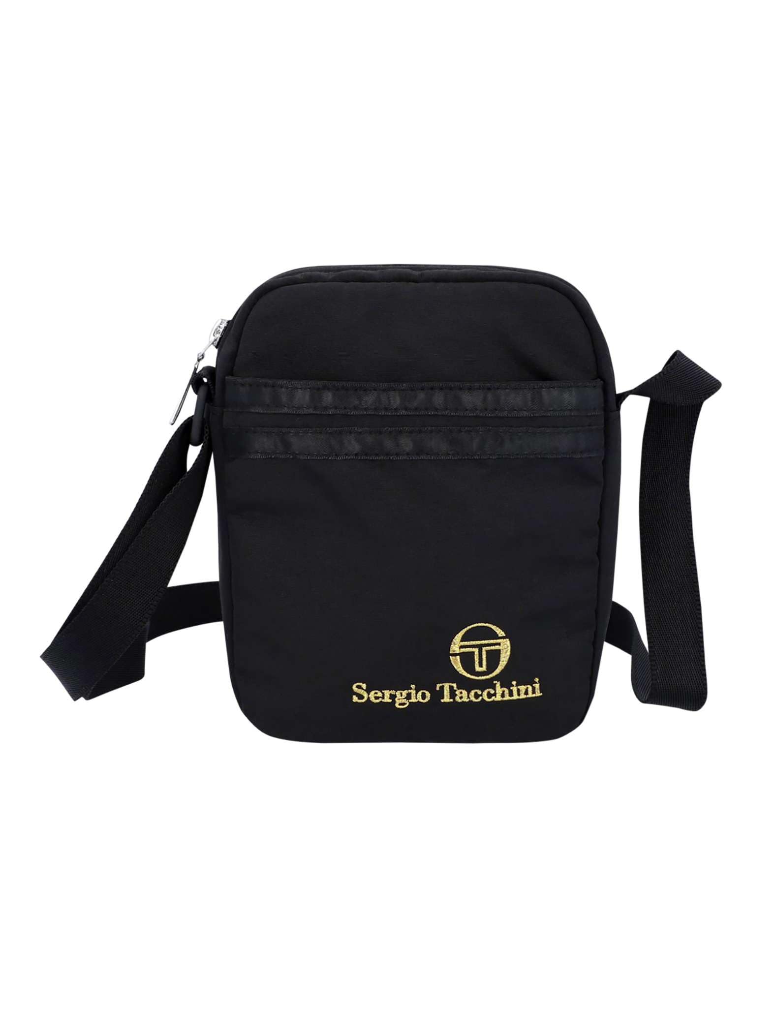 Sergio Tacchini Hombre Bolso Bandolera Sarchi, Black, One Size