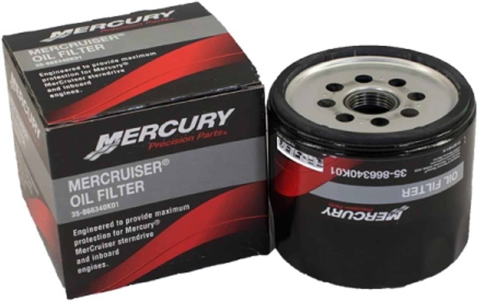 866340K01 4-Stroke Engine Oil Filter for MerCruiser Sterndrive and Inboard Engines