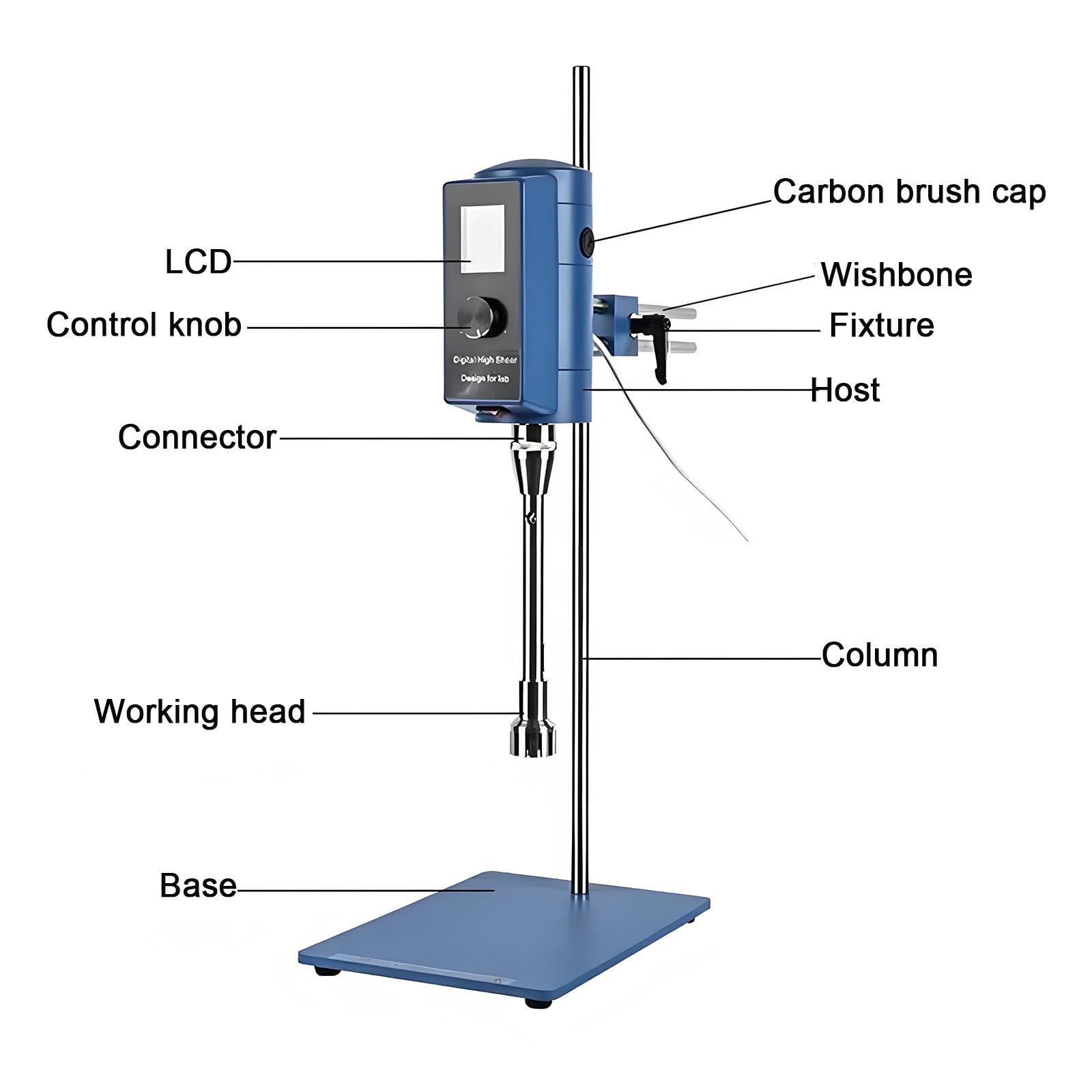 Homogeneizador de alta velocidad,homogeneizadores de laboratorio,emulsionante dispersante de laboratorio,velocidad ajustable de 2000 a 28 000 rpm,mezclador de alto cizallamiento de 5~10 000 ml. 50F