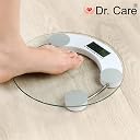 Dr. Care Round Shape 8 MM Glass Digital Weighing Scale for Body Weight, Bathroom Scale, Fitness Scale With 180 Kg Maximum Capacity, Silver gallery image