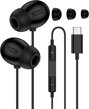 Samsung Earbuds Wired USB C Headphones for Samsung Galaxy A56 A16 A17 A36 A26 S26 S25 Ultra S24 FE S23 Ultra Z Fold 7/6, Type C in-Ear Earphones Wired USB-C Ear Buds Earphones for Apple iPhone 17/16