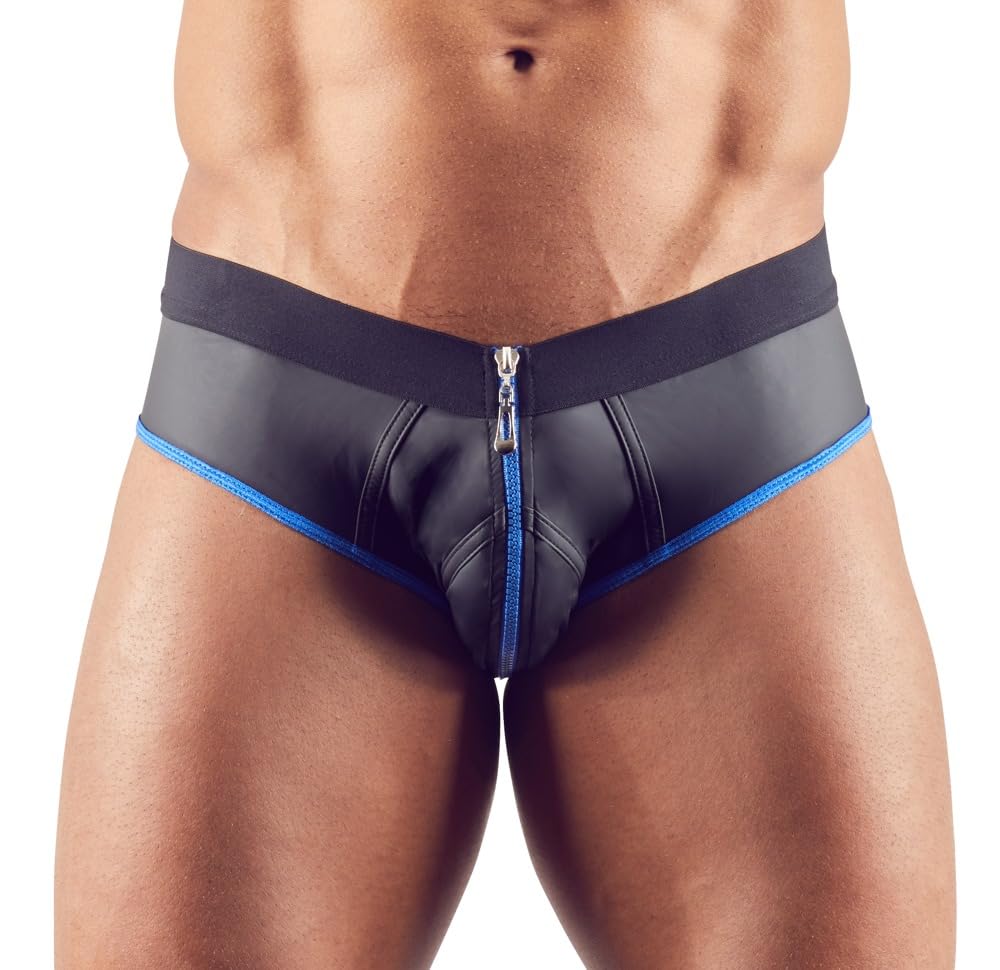 Svenjoyment Slip Jock String pour Homme Noir/Bleu Taille M