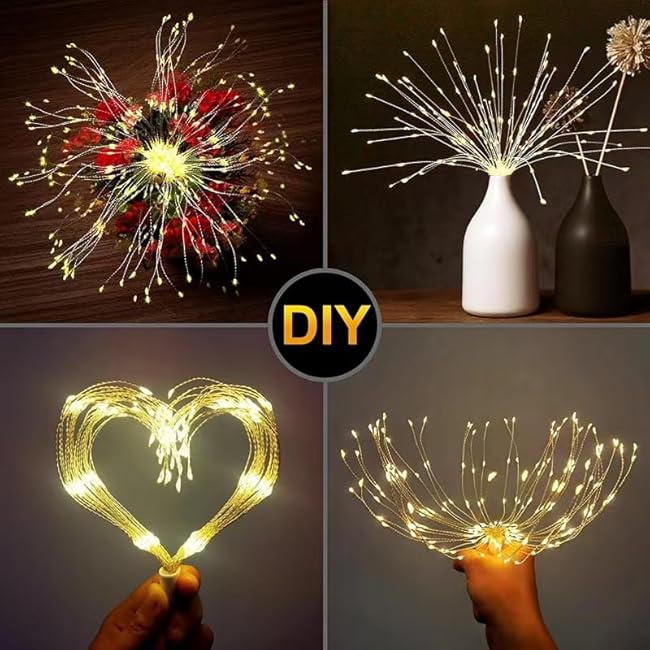 Fireworks Lights Solar Garden Decorative Lights LED Warm Light