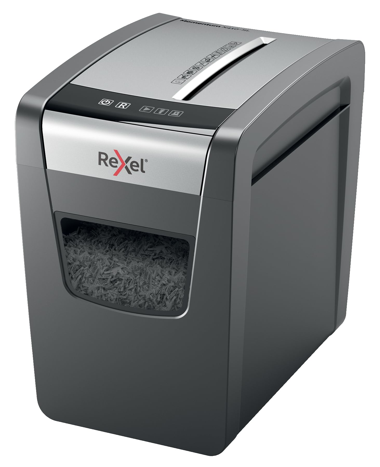 Rexel Momentum X410-SL Slimline Paper Shredder - P4 Cross Cut