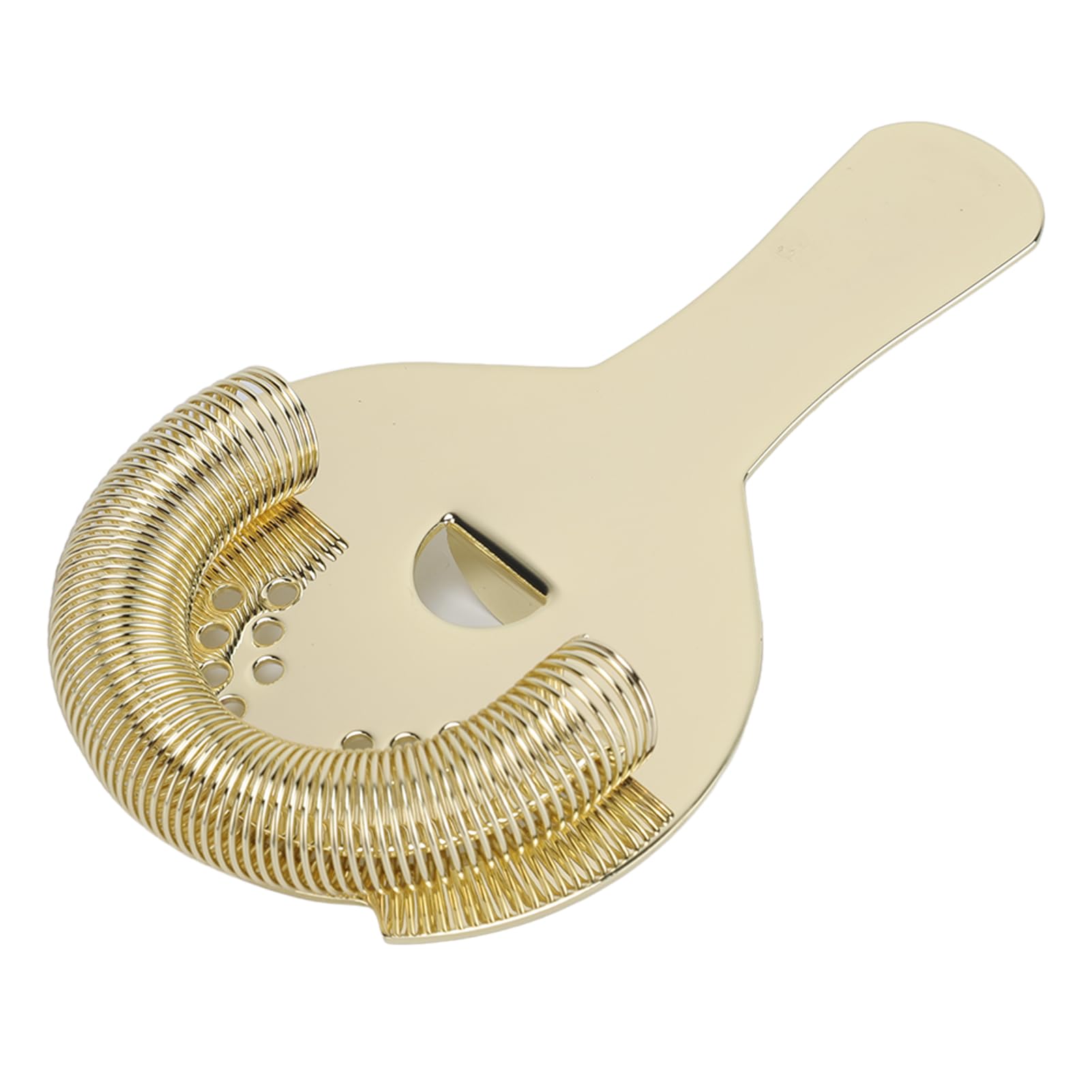 Ddewing Cocktail Strainer, Stainless Steel Strainer Stainless Steel Bar Strainer Cocktail Bar Strainer Professional Bar Strainer for Bar Restaurant Home(Gold)