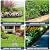 29ft (L) X 17in (H) Garden Fence Animal Barrier, 27 Panels No Dig Fence for Dogs, 1.25 in Gap Rustproof Metal Dig Defense Edging Border, Rabbits Blocker Decorative Fence for Outdoor Yard