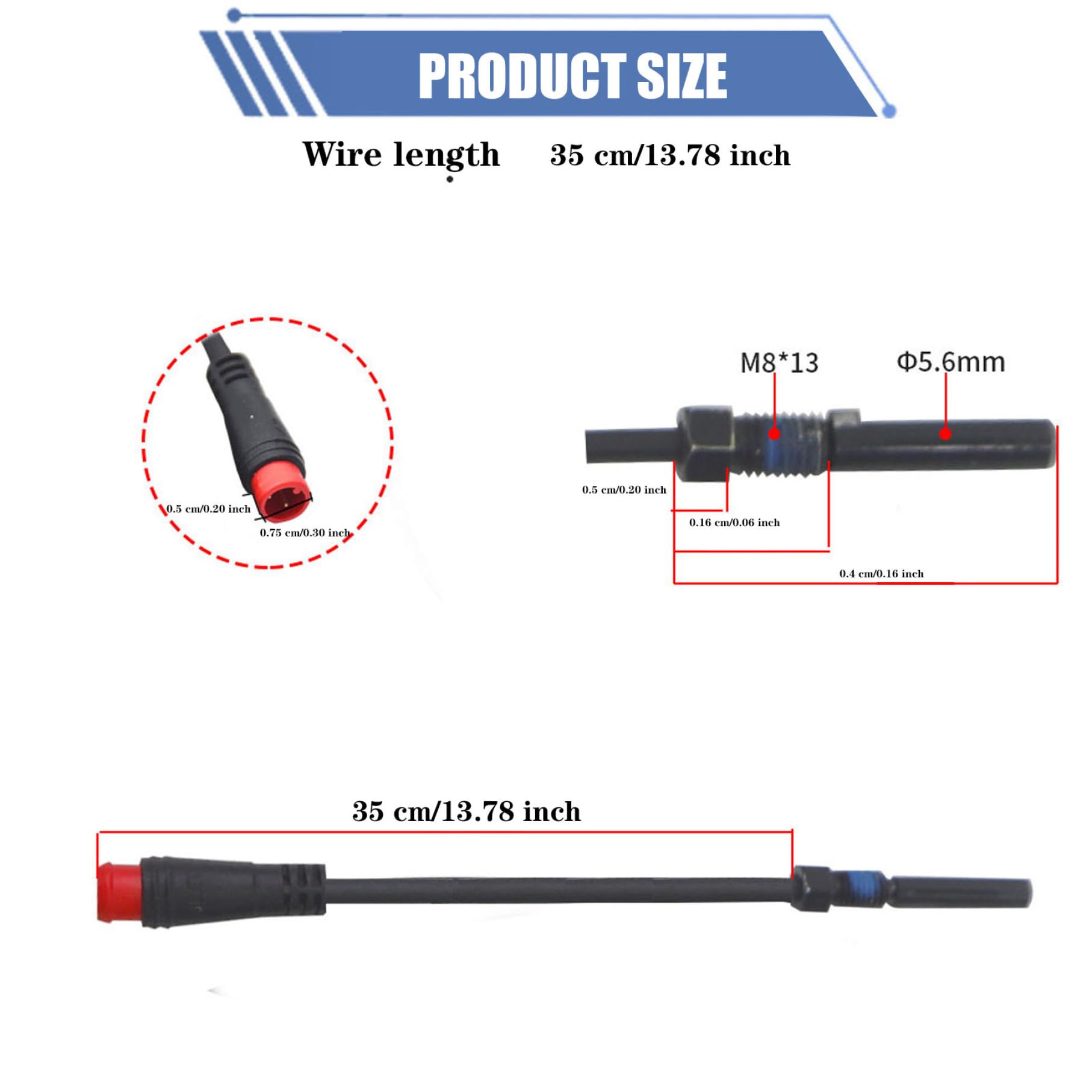 Sensore freno ebike, sensore freno magnetico a 2 pin per bici elettrica, interruzione alimentazione 2/3 pin 2A 2Y, kit connettori alimentazione interruzione idraulica bici elettriche freni idraulic