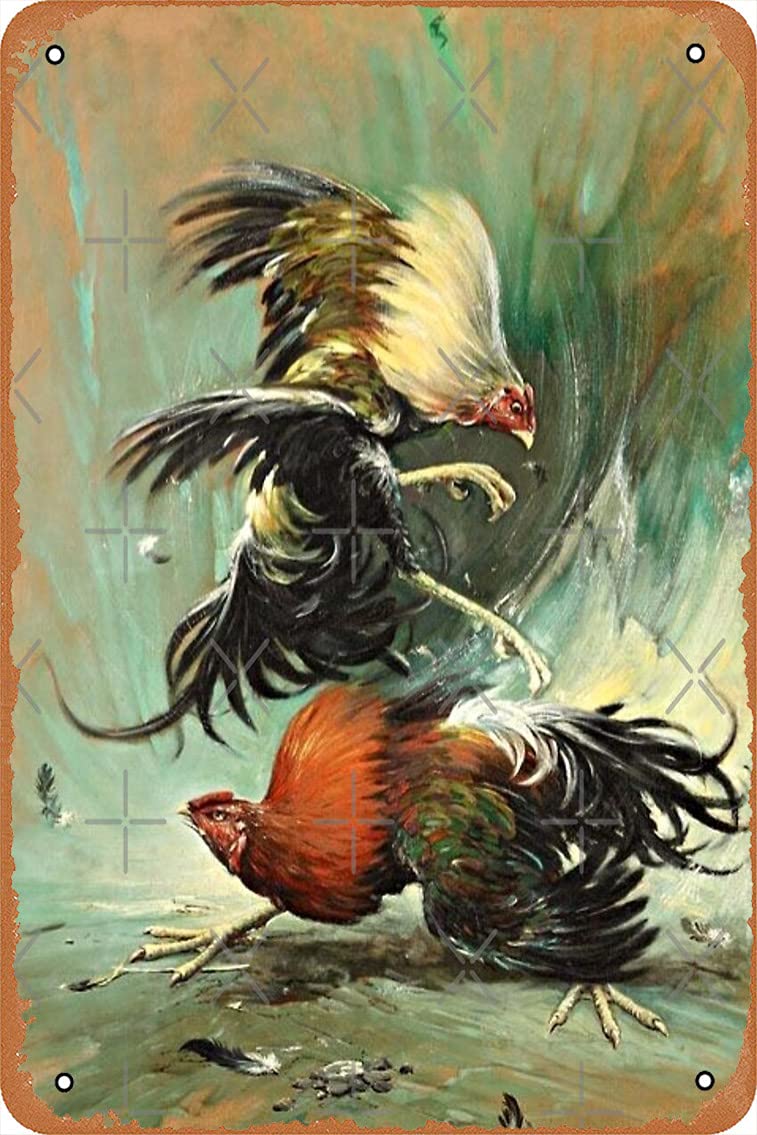 Fighting Roosters Art