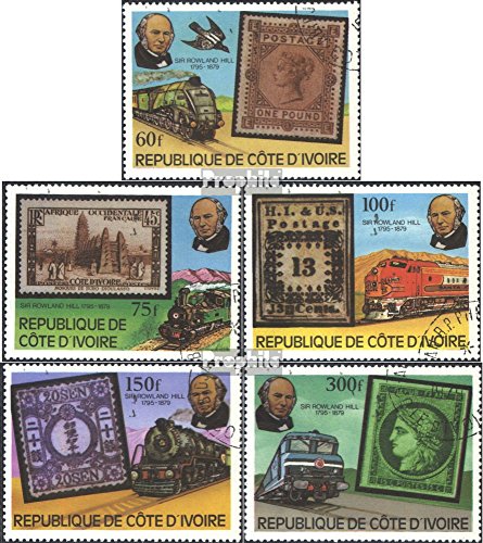 Prophila Collection Costa D'Avorio 606-610 (Completa Edizione) 1979 100. Morte di Sir Empire. Hill (Francobolli per i Collezionisti) ferrovia